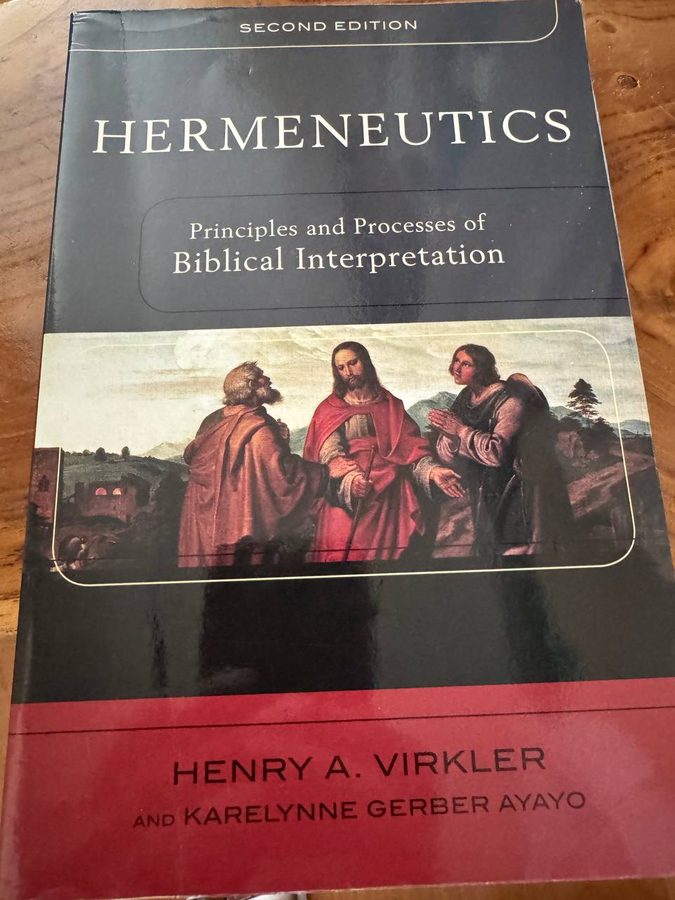 『Hermeneutics』第2版の表紙。著者はHenry A. Virkler と Karelynne Gerber Ayayo